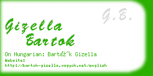 gizella bartok business card